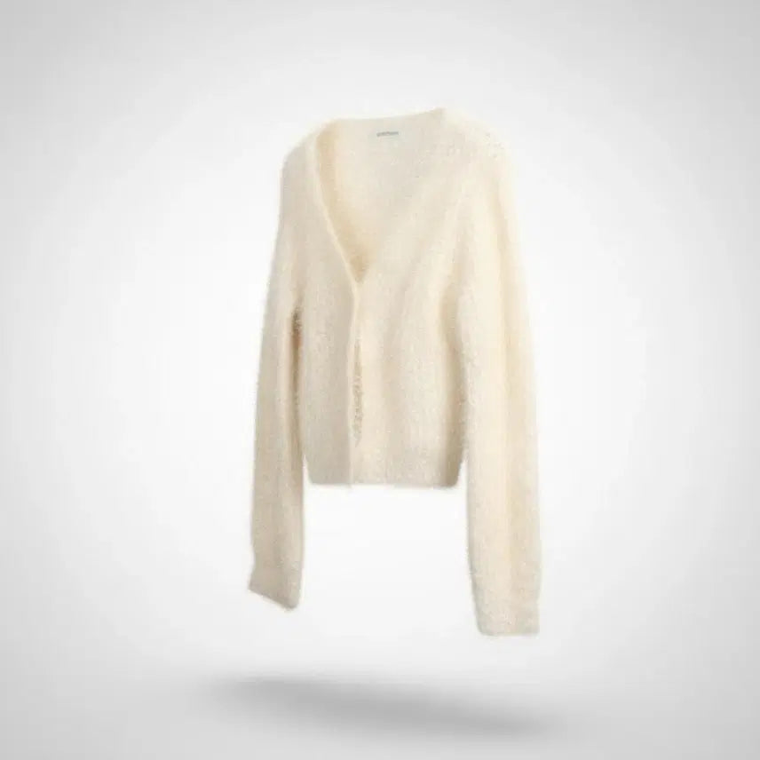 [BUNJANG] F Attention V-Neck Cardigan / 여성F/ 어텐션 뽀송뽀송 브이넥가디건