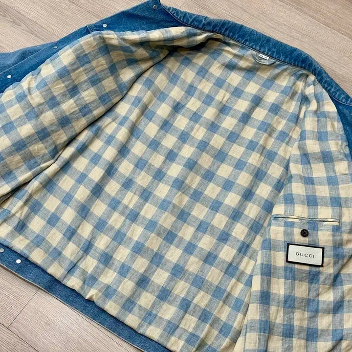 [BUNJANG] Gucci Denim Jacket / [50] 구찌 하프자수 데님자켓 / 구찌 청자켓