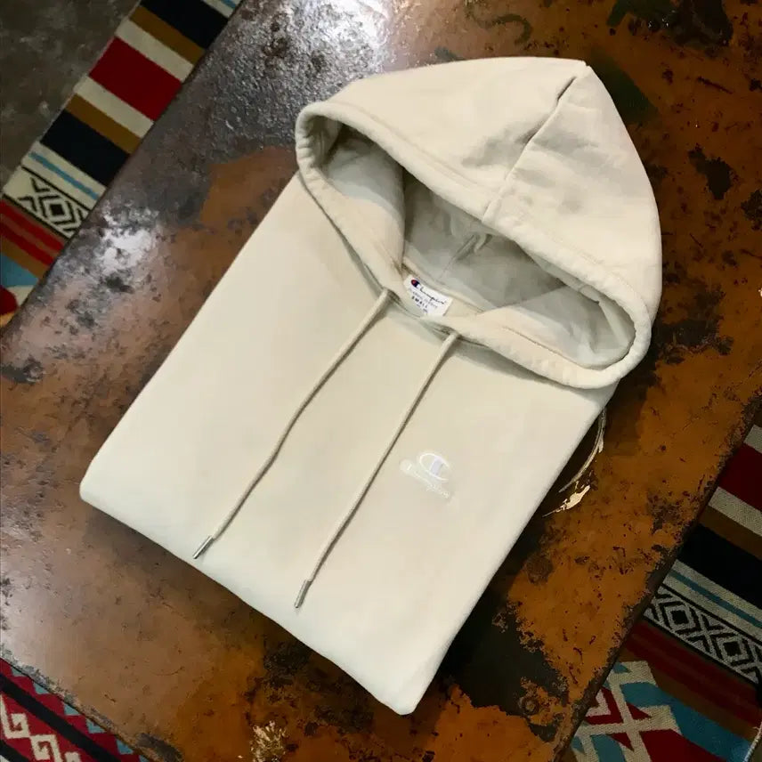 [BUNJANG] Champion Beige Fleece Hoodie 105 / 챔피온 베이지 기모 후디 후드티셔츠 남성 105 사이즈