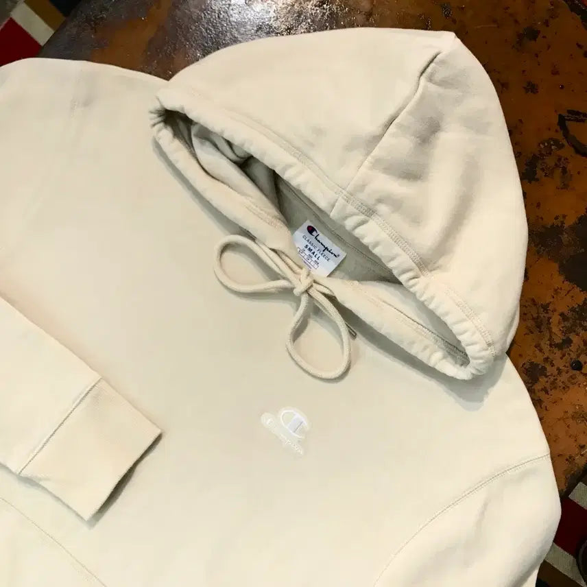 [BUNJANG] Champion Beige Fleece Hoodie 105 / 챔피온 베이지 기모 후디 후드티셔츠 남성 105 사이즈