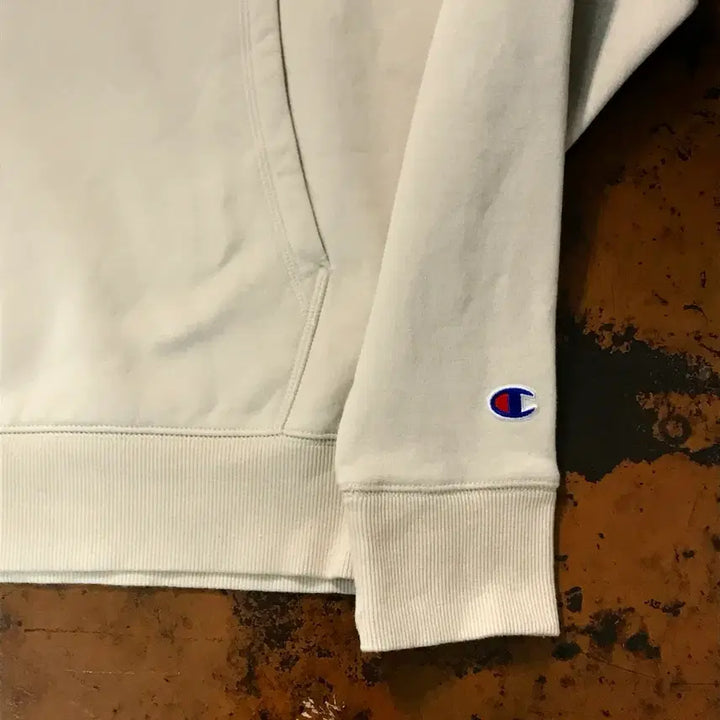[BUNJANG] Champion Beige Fleece Hoodie 105 / 챔피온 베이지 기모 후디 후드티셔츠 남성 105 사이즈