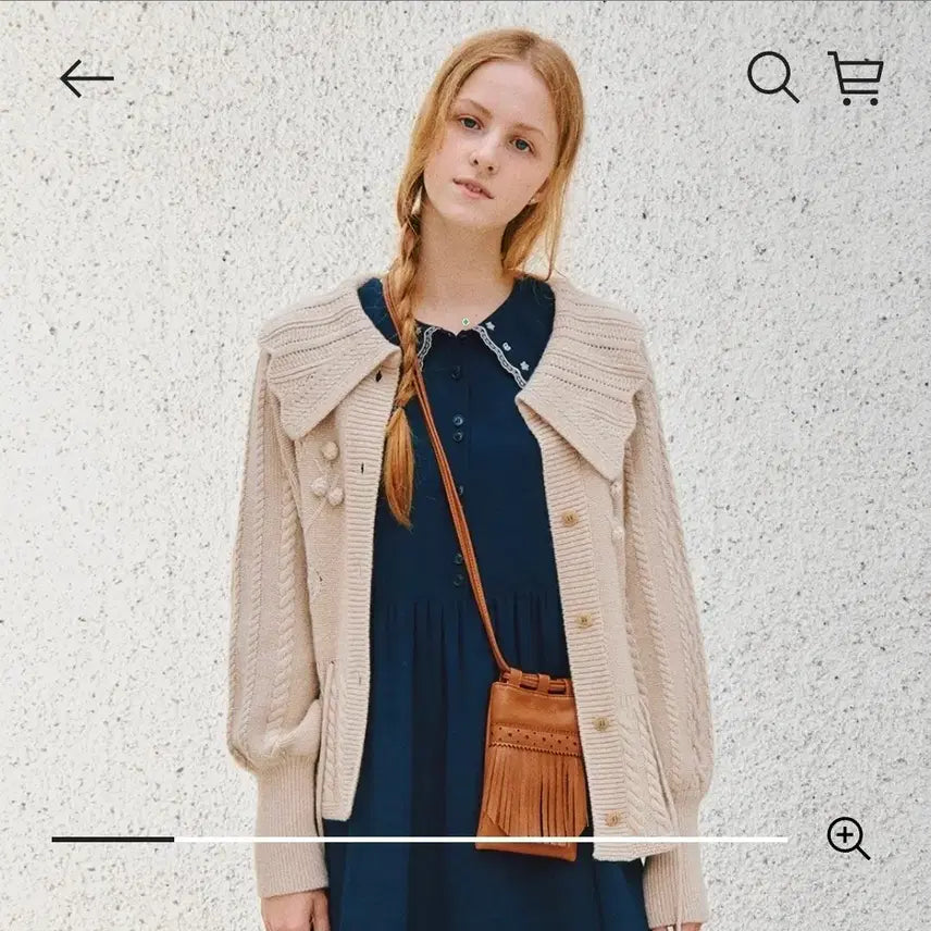 [BUNJANG] Thursday Island Big Collar Volume Cardigan - Mint (Size S) / Thursday Island빅카라 볼륨 가디건민트 s사이즈