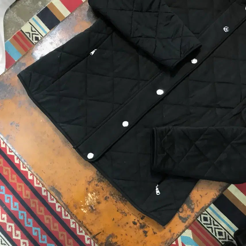 [SOLD OUT] 폴로랄프로렌 그린라벨 투웨이 집업 블랙 퀼팅 자켓 여성 44 55