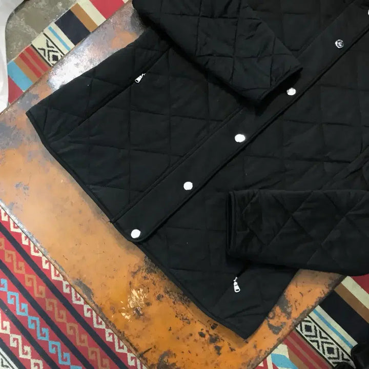 [SOLD OUT] 폴로랄프로렌 그린라벨 투웨이 집업 블랙 퀼팅 자켓 여성 44 55
