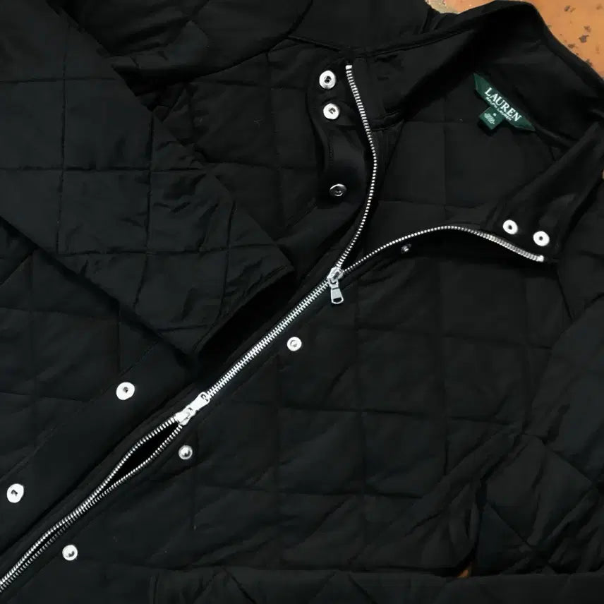 [SOLD OUT] 폴로랄프로렌 그린라벨 투웨이 집업 블랙 퀼팅 자켓 여성 44 55