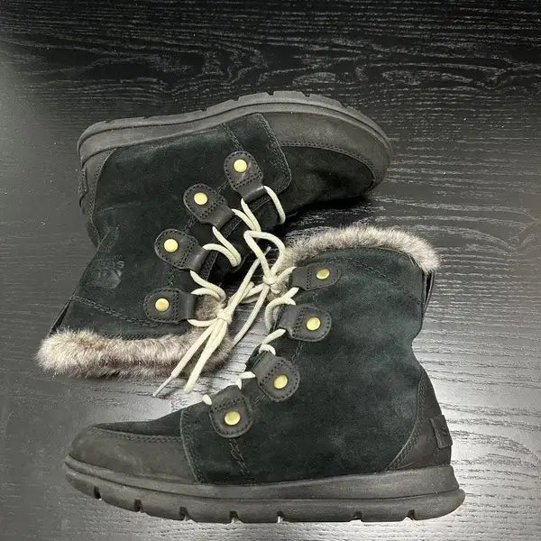 [BUNJANG] Sorel Suede Fur Boots / 소렐 스웨이드 퍼 부츠