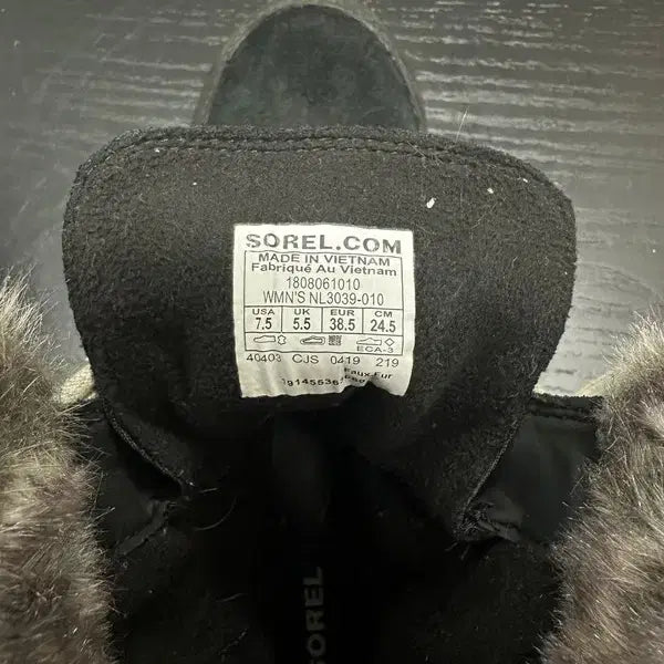 [BUNJANG] Sorel Suede Fur Boots / 소렐 스웨이드 퍼 부츠