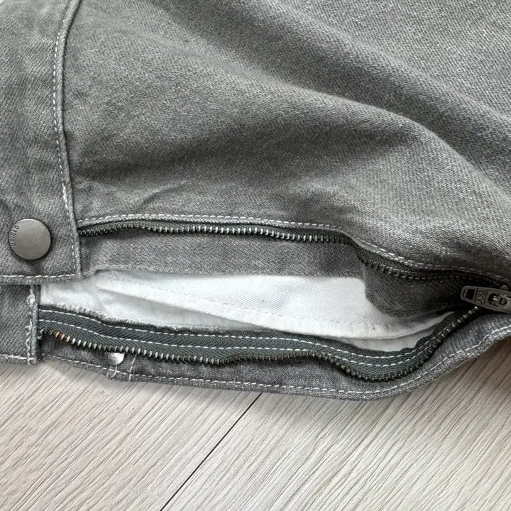 [BUNJANG] Uniqlo Gray Denim A-Line Skirt / 유니클로 그레이 데님 A라인 스커트