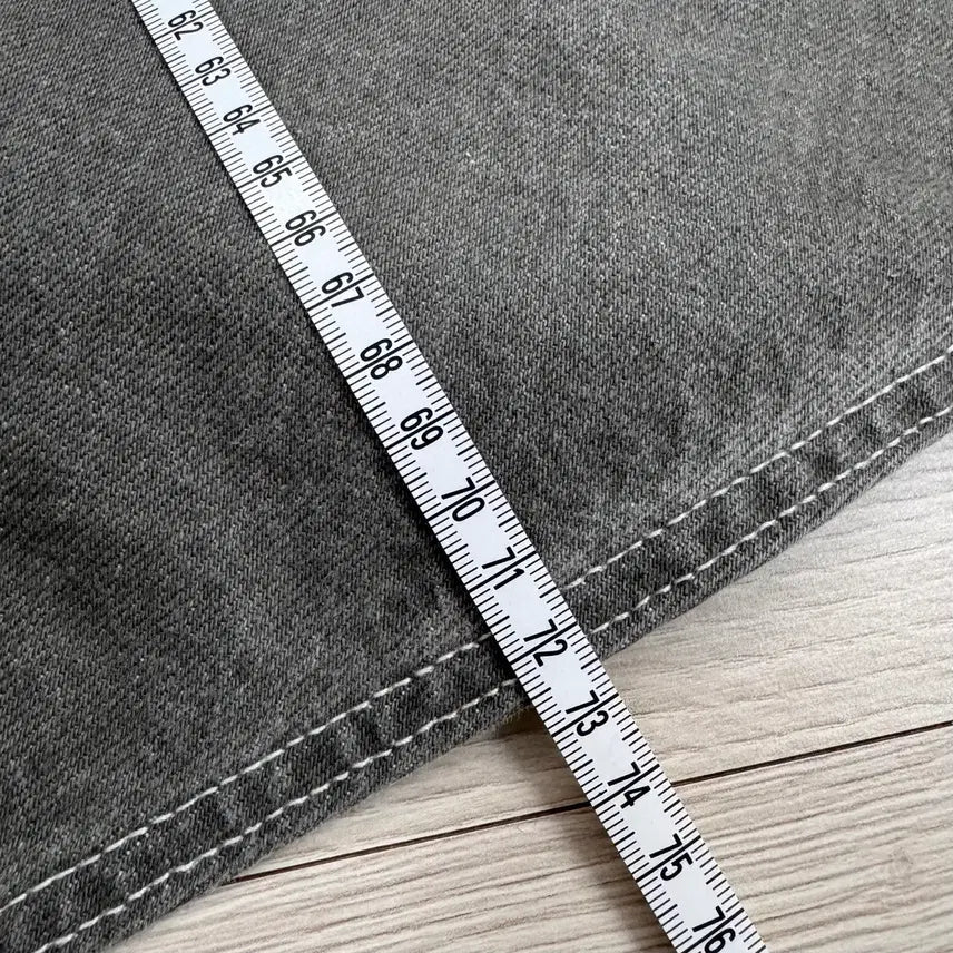 [BUNJANG] Uniqlo Gray Denim A-Line Skirt / 유니클로 그레이 데님 A라인 스커트
