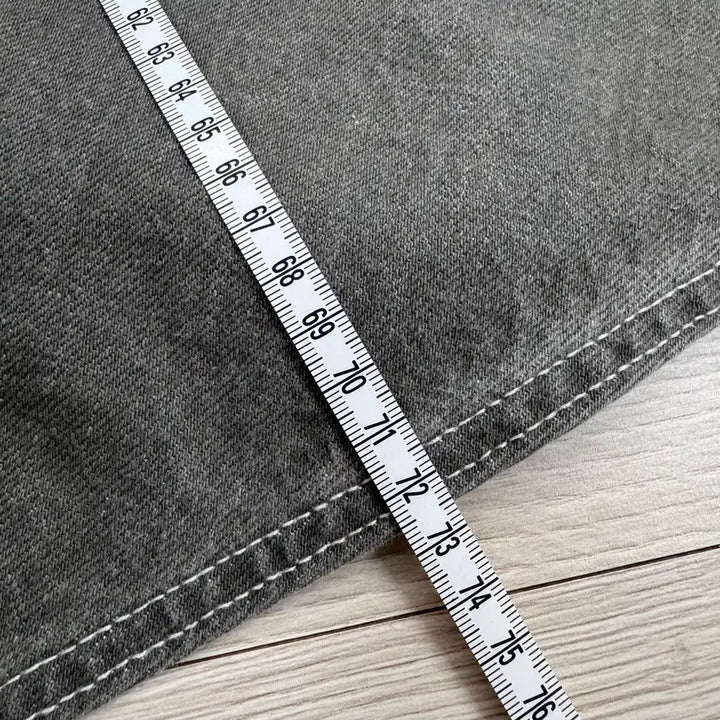 [BUNJANG] Uniqlo Gray Denim A-Line Skirt / 유니클로 그레이 데님 A라인 스커트