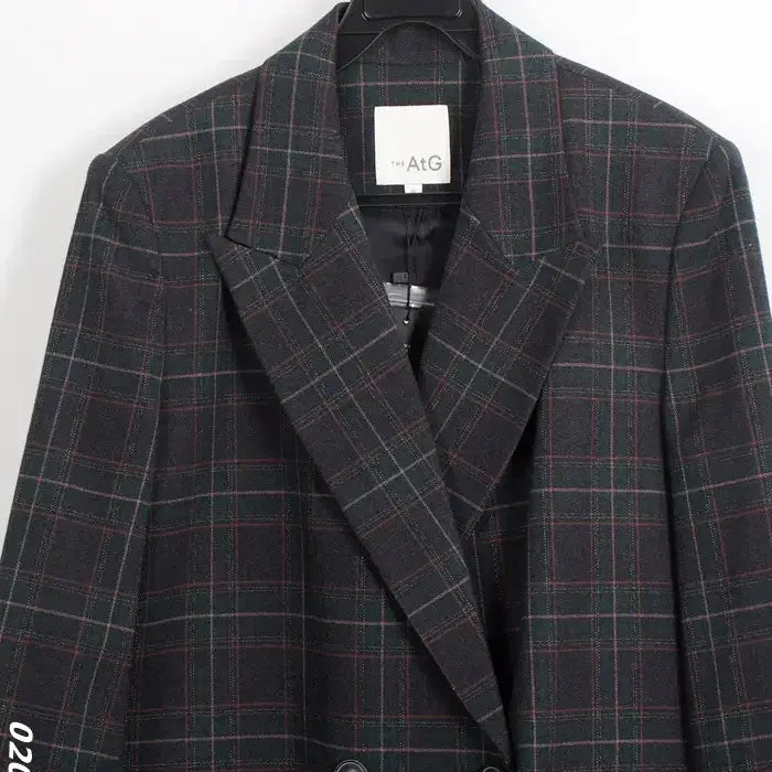 [BUNJANG] The Edge Check Double Blazer Jacket / 여성85/ 텍새 더엣지 체크 더블 정장자켓