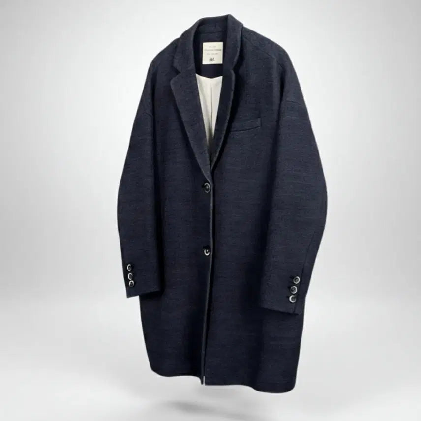 [BUNJANG] Thursday Island Navy Wool Coat / 여성S/ 써스데이아일랜드 네이비 모직코트