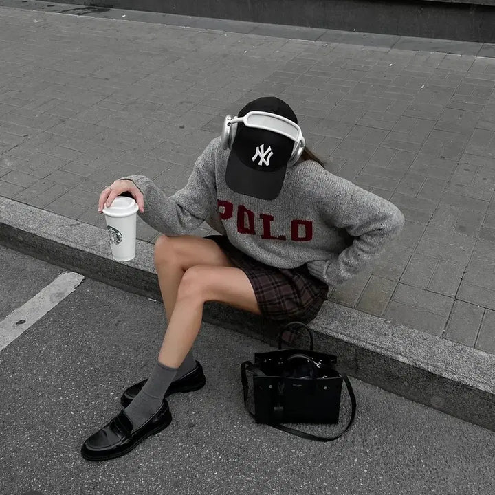 [BUNJANG] Polo Ralph Lauren Cashmere Wool Knit Sweater / (정품)폴로 랄프로렌 여성 울 캐시미어 POLO 니트 스웨터