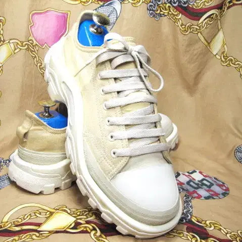 [BUNJANG] Adidas Raf Simons Detroit Runner Sneakers (255) / 아디다스 라프시몬스 디트로이트 러너 멀티메터리얼 스니커즈 255