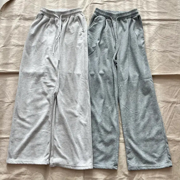 [BUNJANG] Semi-Wide Training Pants Set / (2벌세트) 세미와이드 트레이닝 팬츠 2종 55~66사이즈