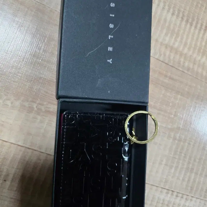 [BUNJANG] Sisley Card Wallet + Keyring / 시슬리 카드지갑 블랙 + 키링