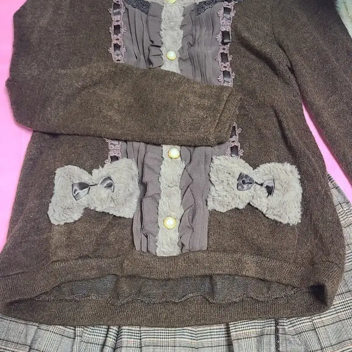[BUNJANG] Axis Farm Latte Girl Detective Skirt Set / 엑시즈팜 라떼갸루 탐정깔 세트