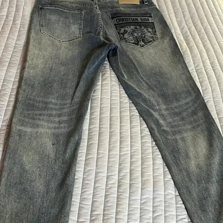 [BUNJANG] Dior S-Grade Washed Denim Jeans / 배송비포함) 디올 짭 S급 워싱 데님 청바지
