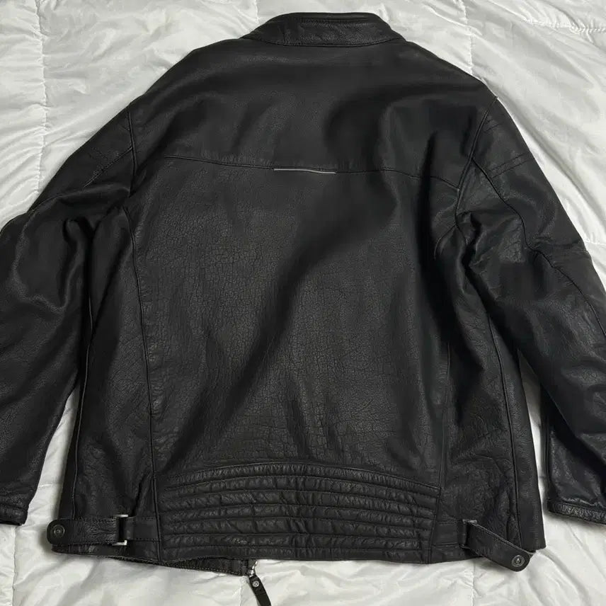 [BUNJANG] Ixon 3XL Oversized Leather Biker Jacket / Ixon 3XL 오버사이즈 레더 자켓 바이커자켓