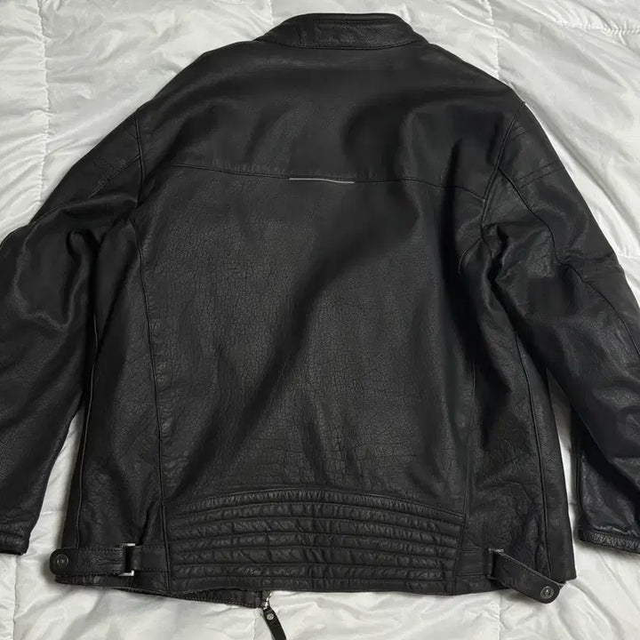 [BUNJANG] Ixon 3XL Oversized Leather Biker Jacket / Ixon 3XL 오버사이즈 레더 자켓 바이커자켓