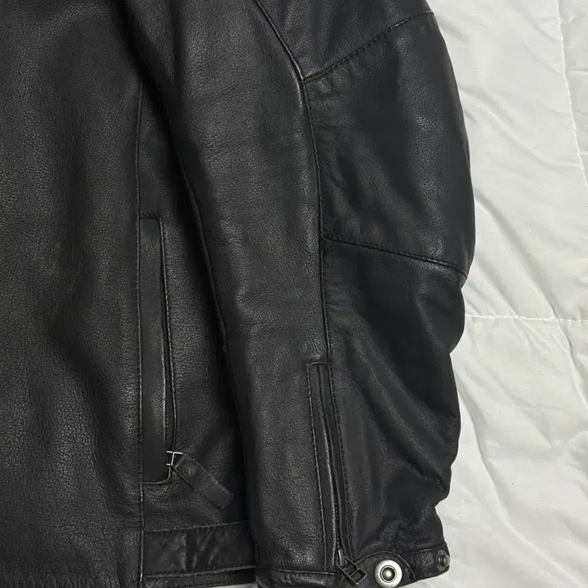 [BUNJANG] Ixon 3XL Oversized Leather Biker Jacket / Ixon 3XL 오버사이즈 레더 자켓 바이커자켓