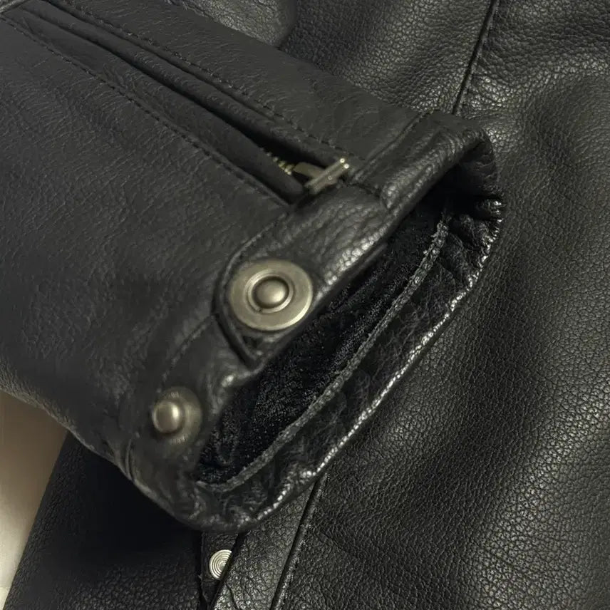 [BUNJANG] Ixon 3XL Oversized Leather Biker Jacket / Ixon 3XL 오버사이즈 레더 자켓 바이커자켓