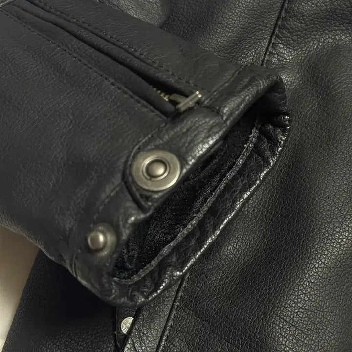 [BUNJANG] Ixon 3XL Oversized Leather Biker Jacket / Ixon 3XL 오버사이즈 레더 자켓 바이커자켓