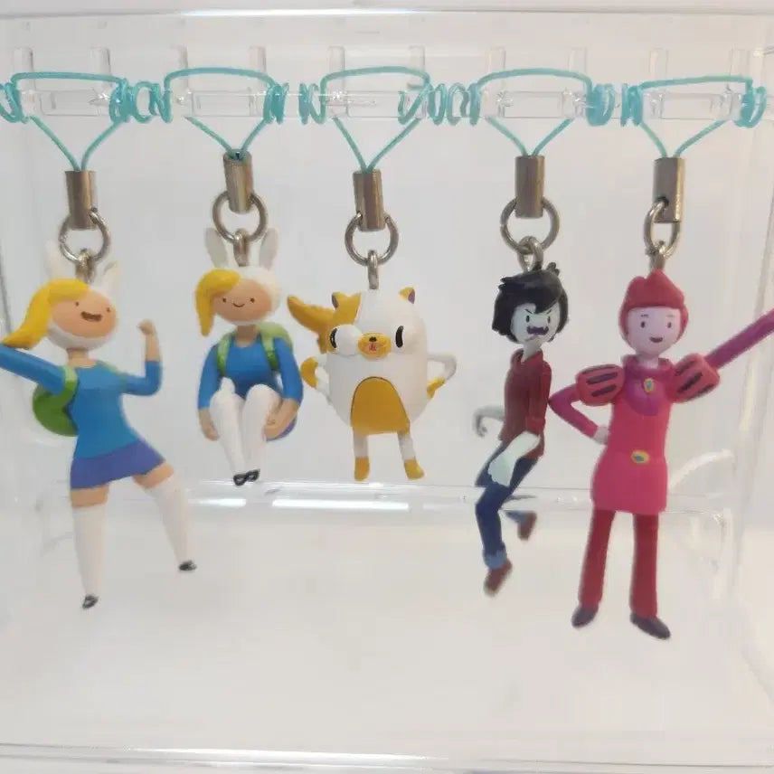 [BUNJANG] Adventure Time Gender Swap 5-Piece Keyring Set / 어드벤처타임 키링성별반전 5종set