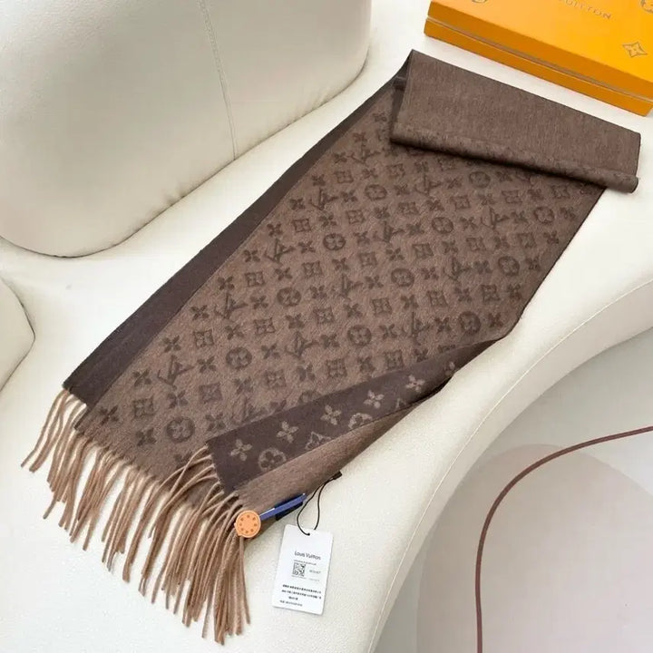 [BUNJANG] Louis Vuitton Monogram Brown Scarf / 루이비통 브라운 모노그램 스카프