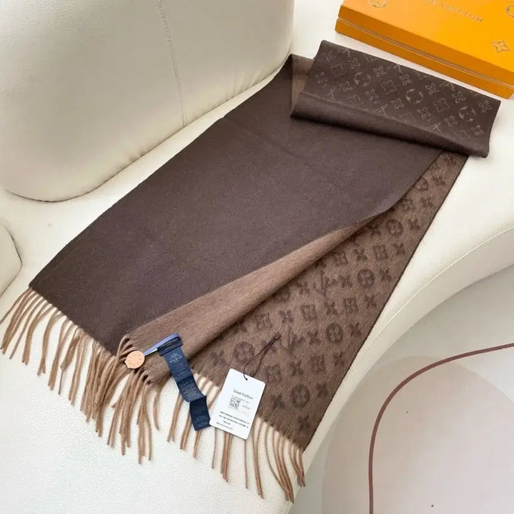 [BUNJANG] Louis Vuitton Monogram Brown Scarf / 루이비통 브라운 모노그램 스카프