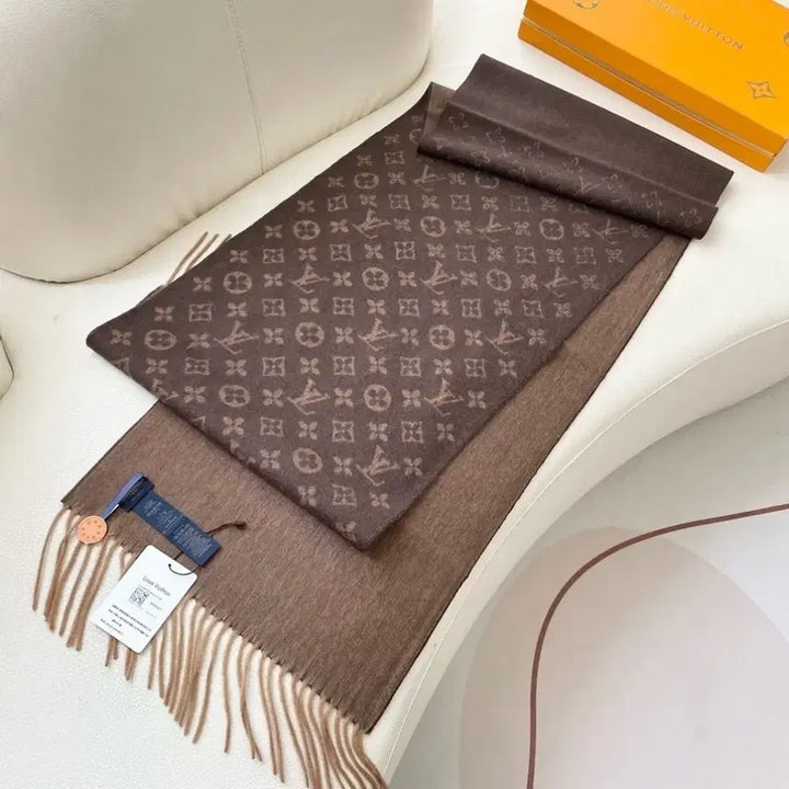[BUNJANG] Louis Vuitton Monogram Brown Scarf / 루이비통 브라운 모노그램 스카프