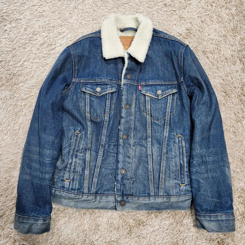 [BUNJANG] Levi's Sherpa Trucker Denim Jacket (Men's S) / (빈티지박스) 리바이스 정품 쉐르파 트러커 데님자켓 남성 S 사이즈