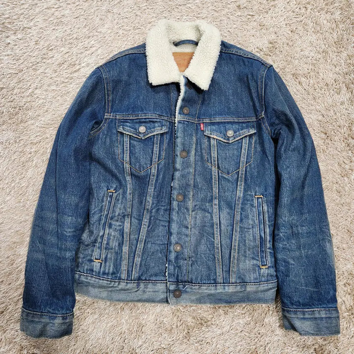 [BUNJANG] Levi's Sherpa Trucker Denim Jacket (Men's S) / (빈티지박스) 리바이스 정품 쉐르파 트러커 데님자켓 남성 S 사이즈