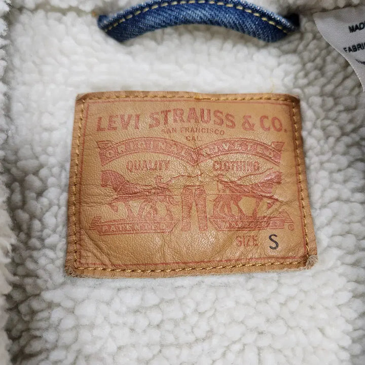 [BUNJANG] Levi's Sherpa Trucker Denim Jacket (Men's S) / (빈티지박스) 리바이스 정품 쉐르파 트러커 데님자켓 남성 S 사이즈