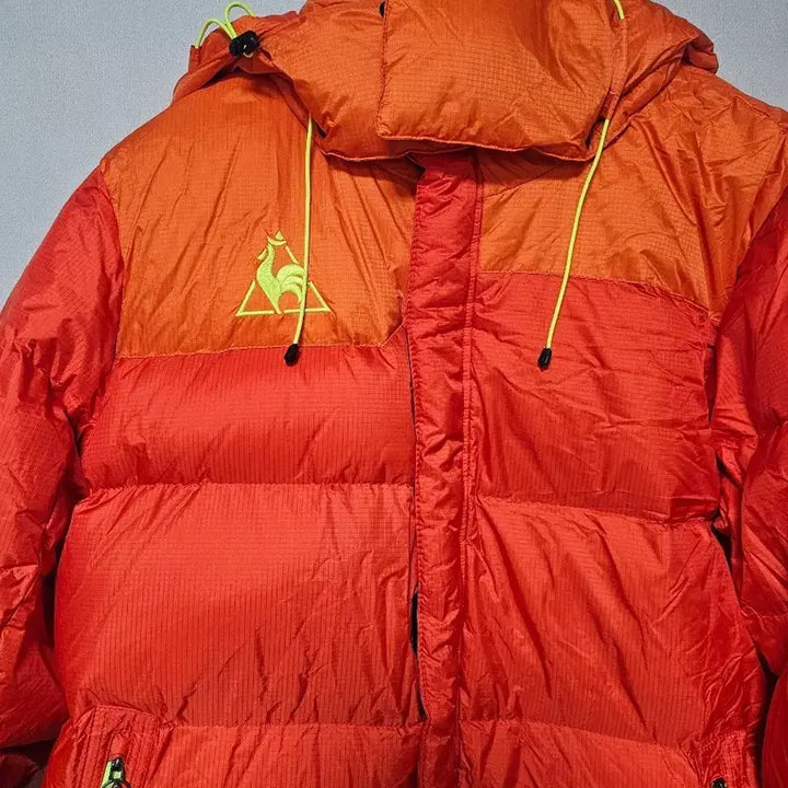 [BUNJANG] Le Coq Sportif Orange Puffer Jacket / 르꼬끄 오렌지 푸파 패딩 점퍼