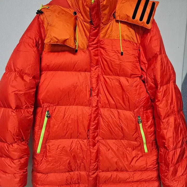 [BUNJANG] Le Coq Sportif Orange Puffer Jacket / 르꼬끄 오렌지 푸파 패딩 점퍼