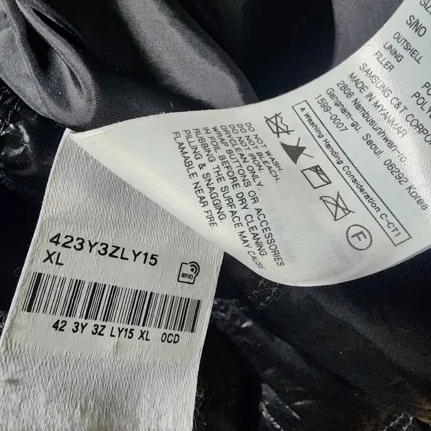 [BUNJANG] 8 Seconds Leather Padded Jacket 105 / 8세컨즈 가죽패딩자켓 105