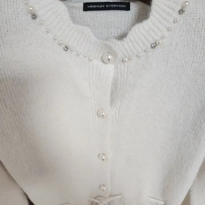 [SOLD OUT] 미니멈 에브리데이 울니트 가디건/   2026년 1월 신상/ 진주 레이스