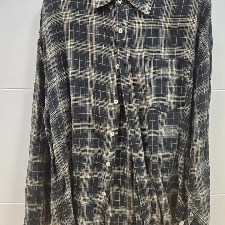 [BUNJANG] HOPE Linen Check Shirt / HOPE 호프 린넨 체크 셔츠