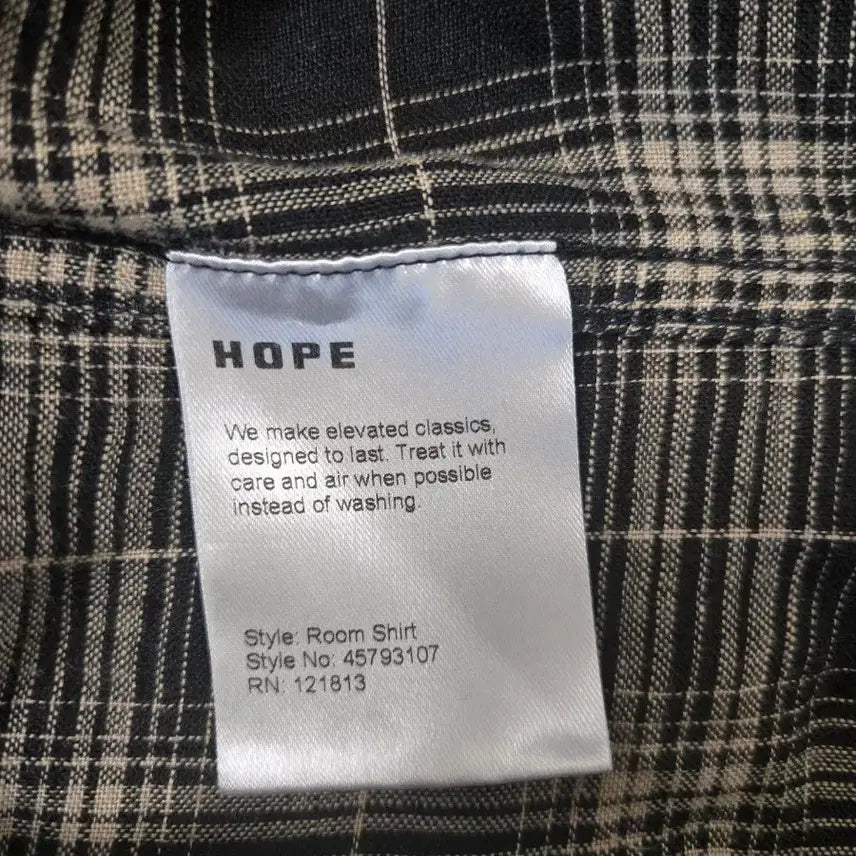 [BUNJANG] HOPE Linen Check Shirt / HOPE 호프 린넨 체크 셔츠