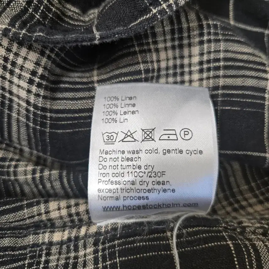 [BUNJANG] HOPE Linen Check Shirt / HOPE 호프 린넨 체크 셔츠