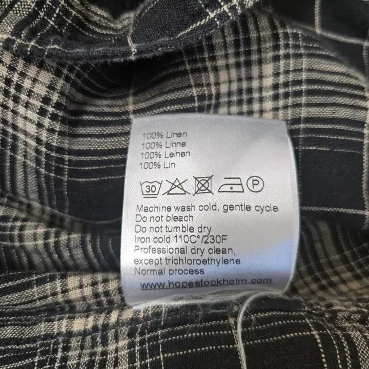 [BUNJANG] HOPE Linen Check Shirt / HOPE 호프 린넨 체크 셔츠