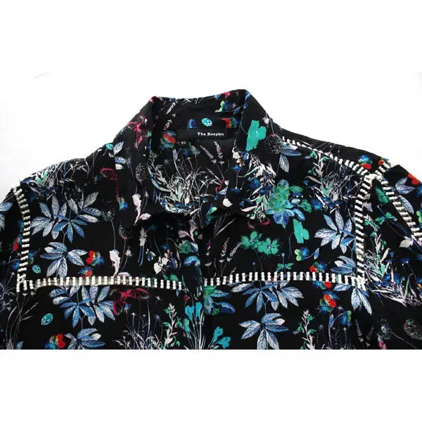[SOLD OUT] 더쿠플스 B5832 여성XS 긴팔 실크 블라우스 셔츠 구스몰