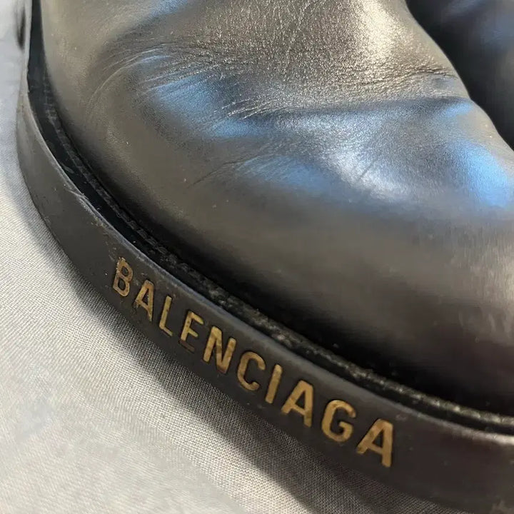 [BUNJANG] Balenciaga Logo Boots (Size 41) / 발렌시아가 로고 부츠 사이즈 41