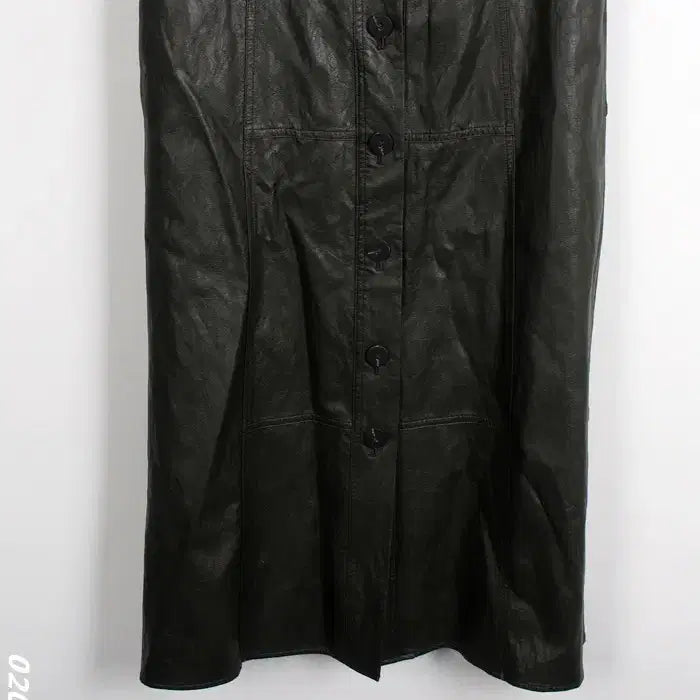 [BUNJANG] The Edge Sleeveless Leather Dress / [득템가] 여성55/ 더엣지 민소매 레더 원피스