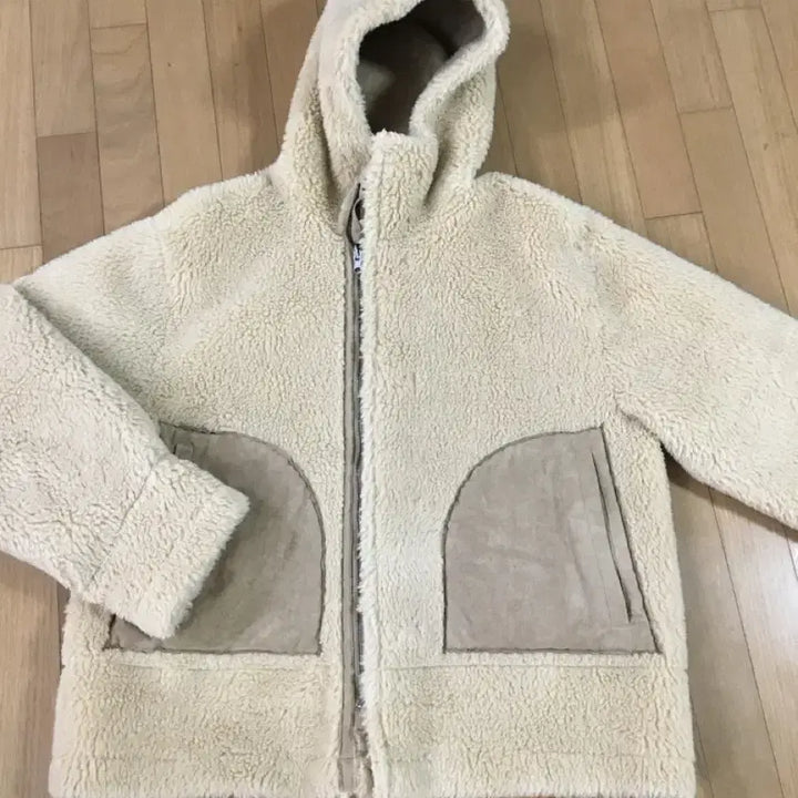 [BUNJANG] Basil In Bottle Reversible Hooded Mouton / 바질인보틀 리버시블 후드 무스탕