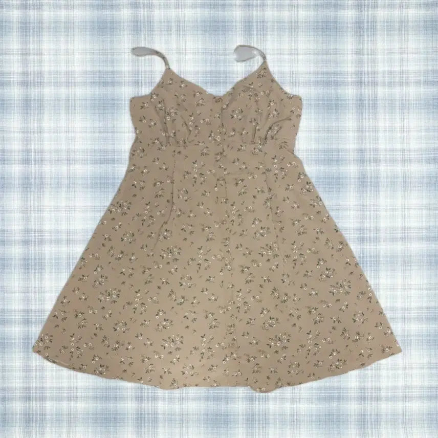 [BUNJANG] Vintage Brown Floral Dress / 일본 빈티지 브라운 잔꽃 원피스