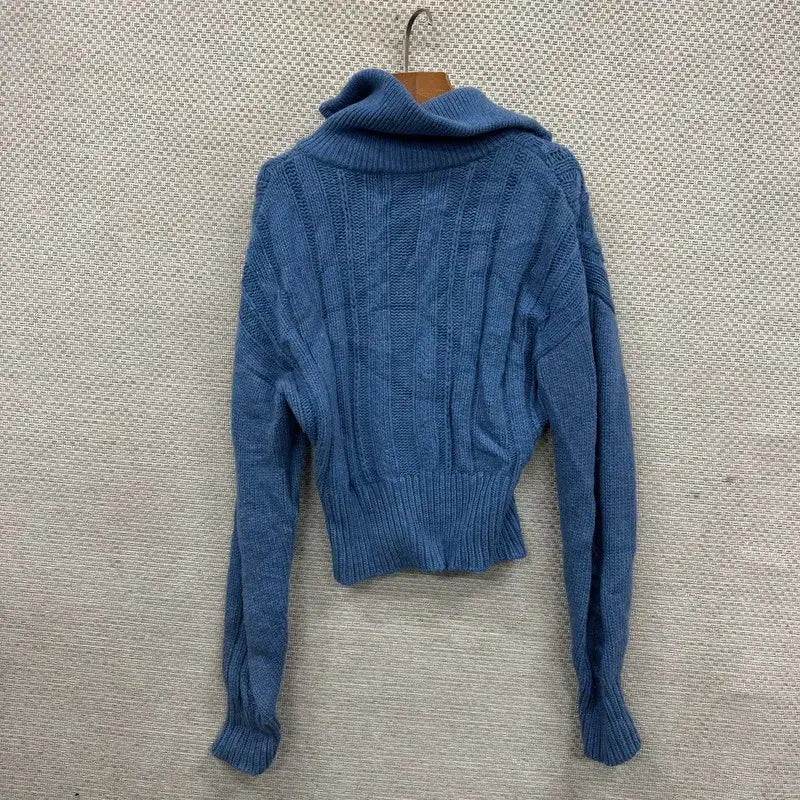 [SOLD OUT] 빈티지 투웨이 울 꽈배기 니트 집업 가디건 F M11405