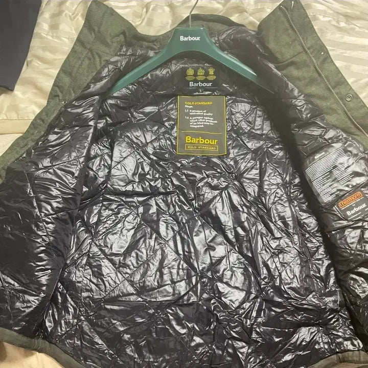 [BUNJANG] Barbour Padded Jacket (Olive) / 바버 올리브 패티드 자켓!L