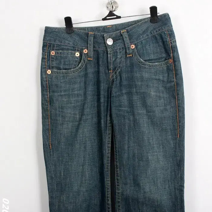 [BUNJANG] Levi's Washed Denim Pants / 여성67/ 리바이스 워싱 데님팬츠
